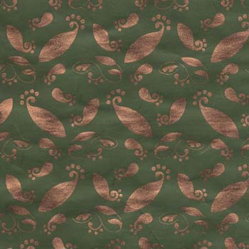 50- green copper screenprint
