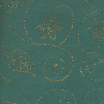 54- teal gold swirl