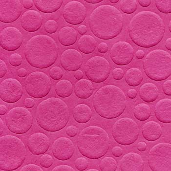 74- embossed circles bright pink
