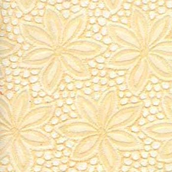 76-Yellow Emb Floral